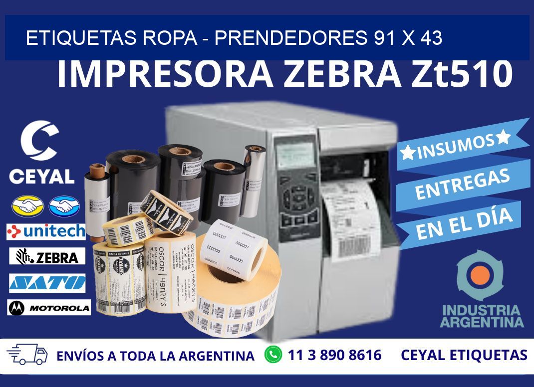 ETIQUETAS ROPA – PRENDEDORES 91 x 43