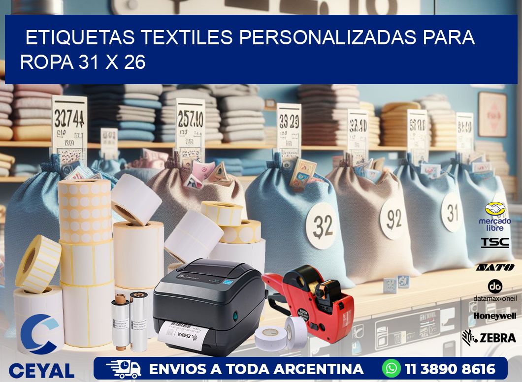 ETIQUETAS TEXTILES PERSONALIZADAS PARA ROPA 31 x 26