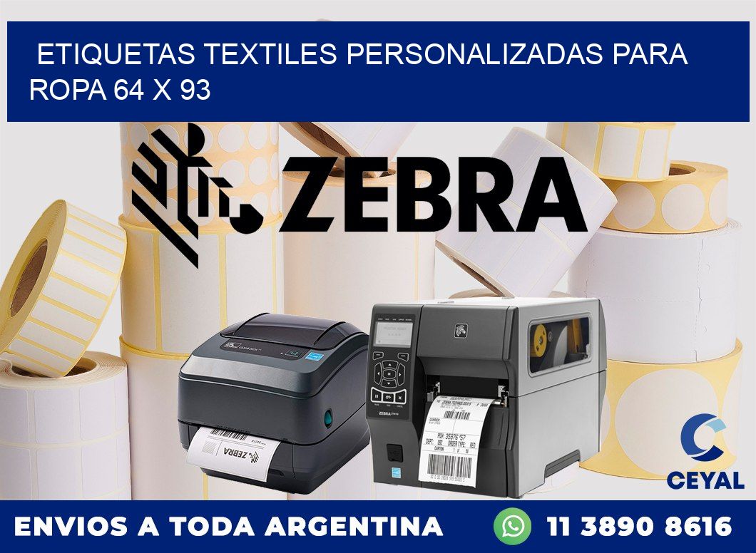ETIQUETAS TEXTILES PERSONALIZADAS PARA ROPA 64 x 93