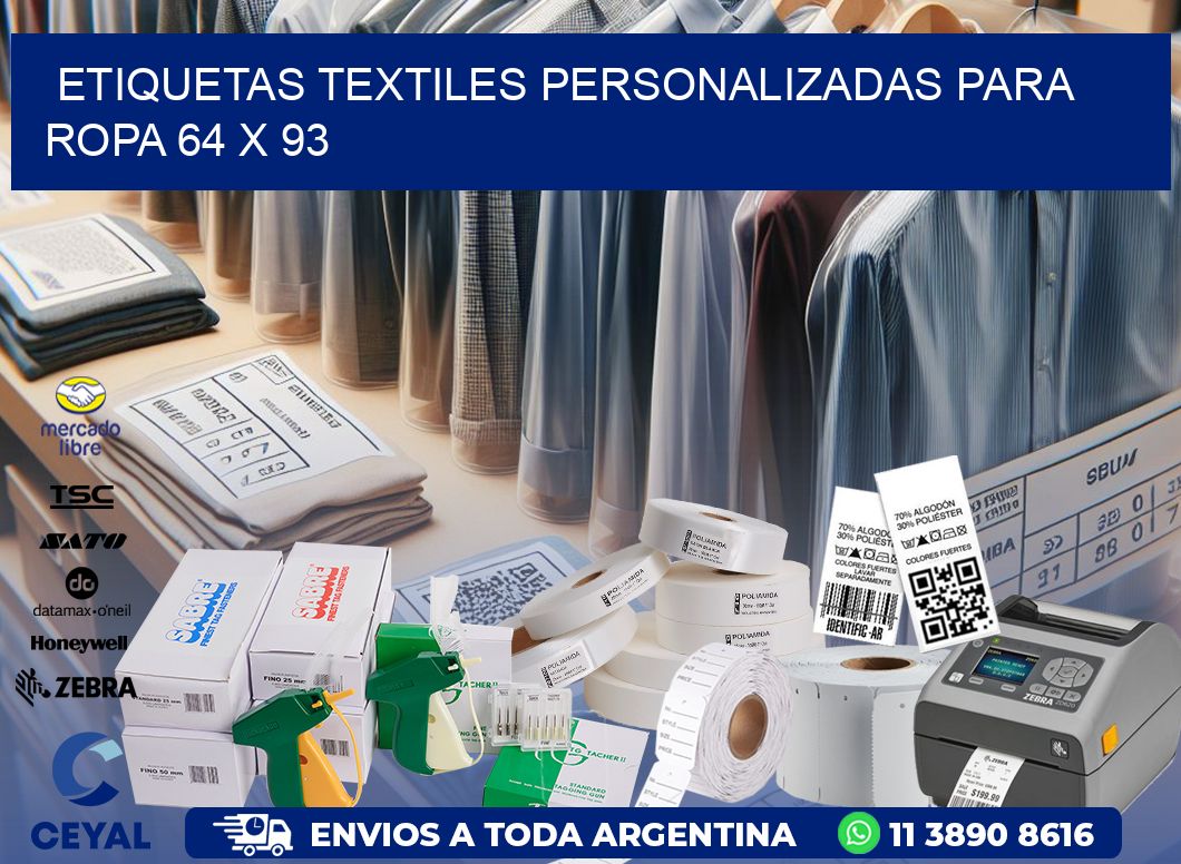 ETIQUETAS TEXTILES PERSONALIZADAS PARA ROPA 64 x 93