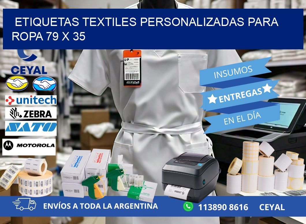 ETIQUETAS TEXTILES PERSONALIZADAS PARA ROPA 79 x 35