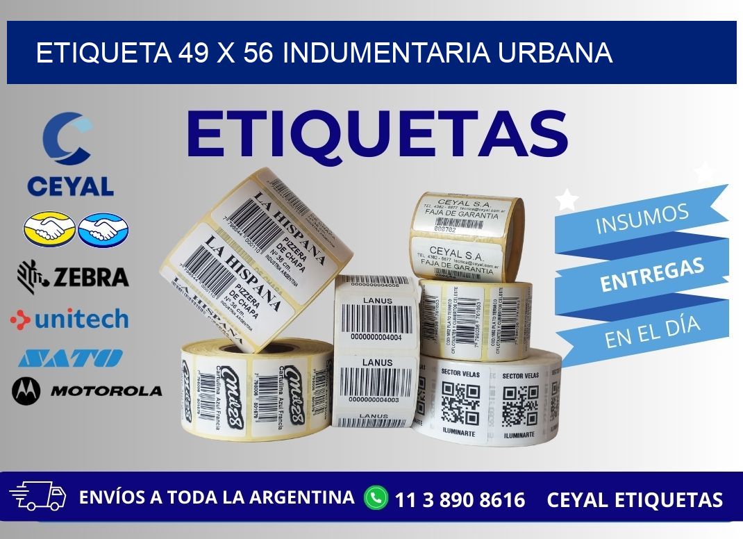 Etiqueta 49 x 56 indumentaria urbana