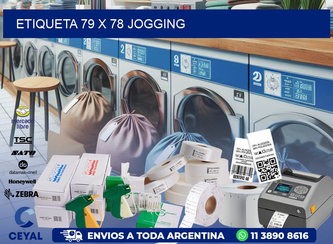 Etiqueta 79 x 78 jogging