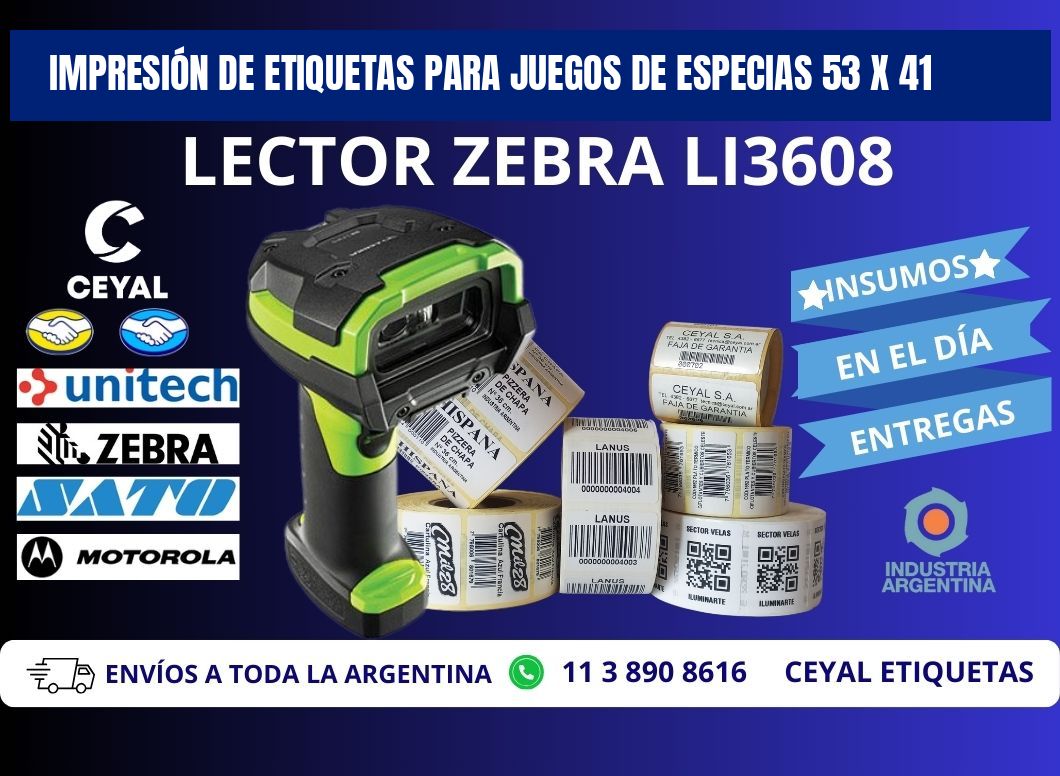 IMPRESIÓN DE ETIQUETAS PARA JUEGOS DE ESPECIAS 53 x 41