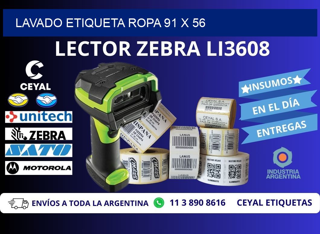 LAVADO ETIQUETA ROPA 91 x 56