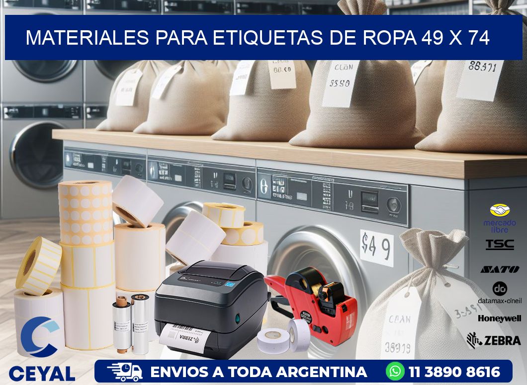 MATERIALES PARA ETIQUETAS DE ROPA 49 x 74