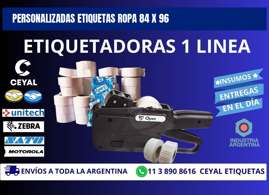 PERSONALIZADAS ETIQUETAS ROPA 84 x 96