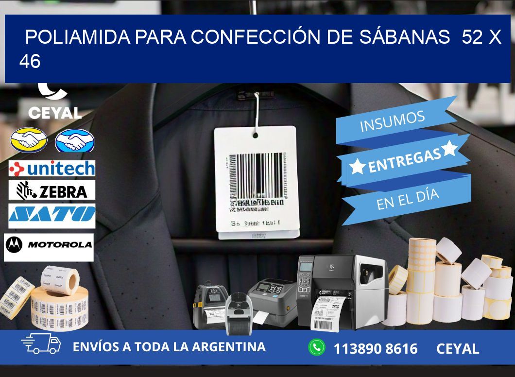 POLIAMIDA PARA CONFECCIÓN DE SÁBANAS  52 x 46