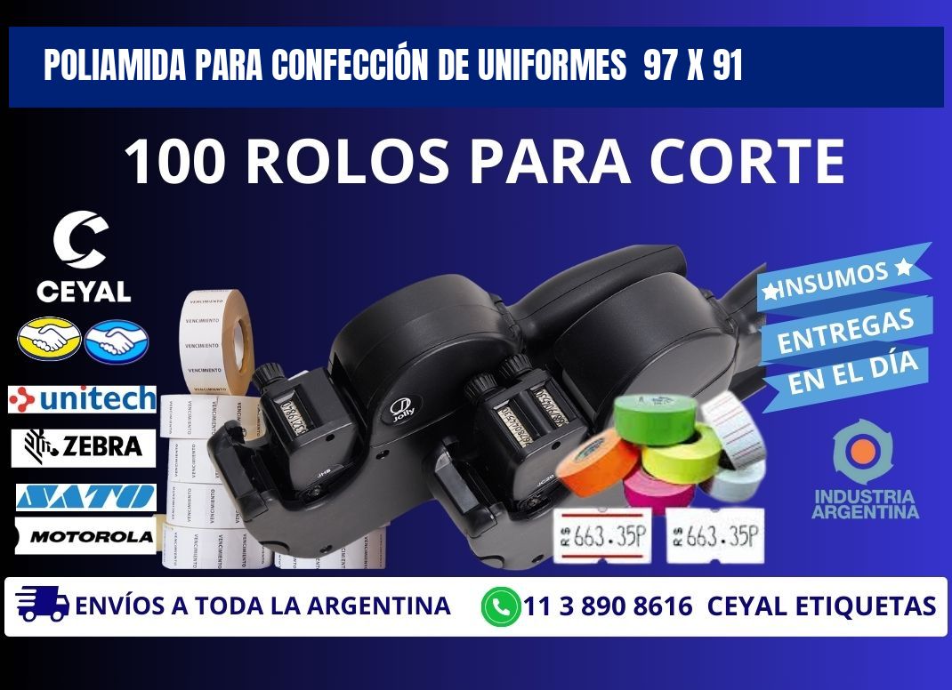 POLIAMIDA PARA CONFECCIÓN DE UNIFORMES  97 x 91