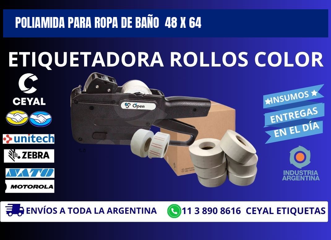 POLIAMIDA PARA ROPA DE BAÑO  48 x 64
