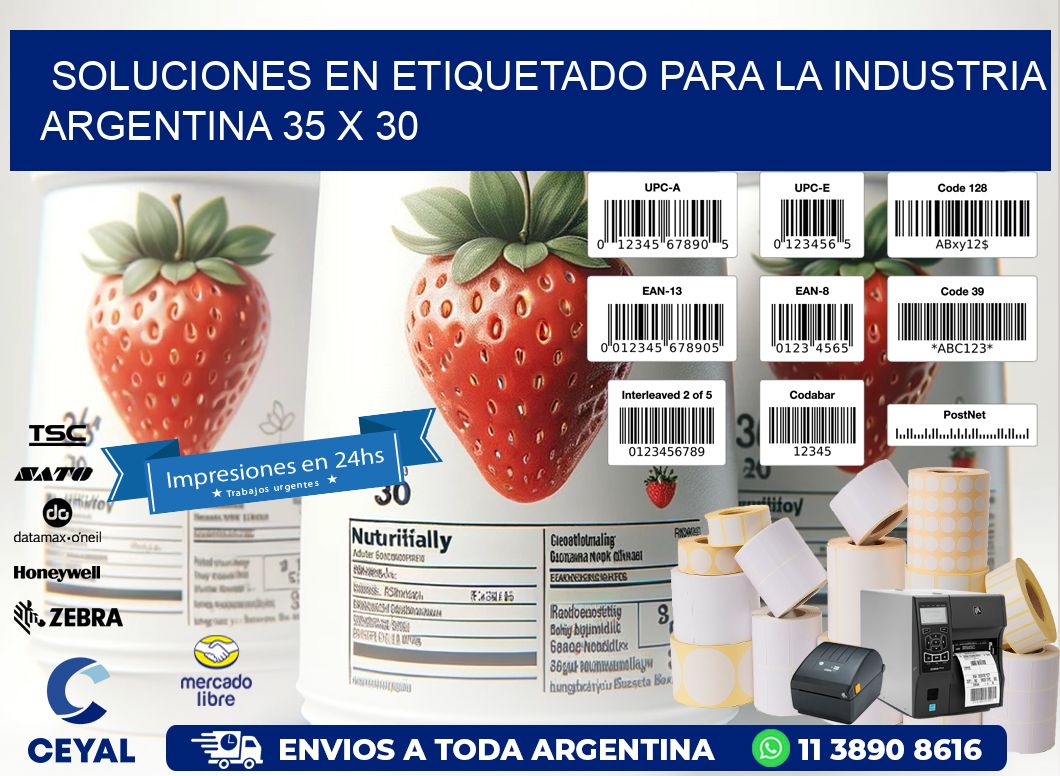 Soluciones en Etiquetado para la Industria Argentina 35 x 30