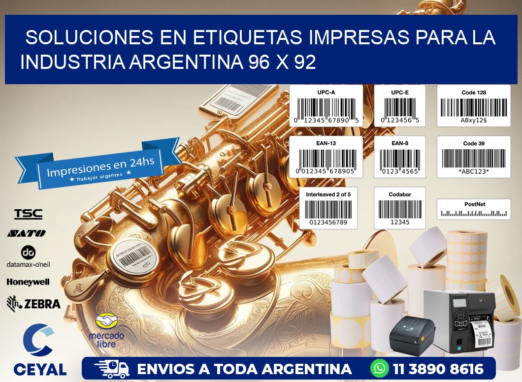 Soluciones en Etiquetas Impresas para la Industria Argentina 96 x 92