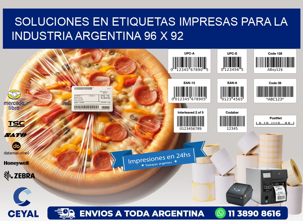 Soluciones en Etiquetas Impresas para la Industria Argentina 96 x 92