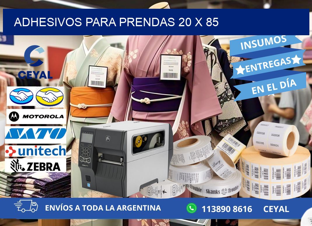 ADHESIVOS PARA PRENDAS 20 x 85