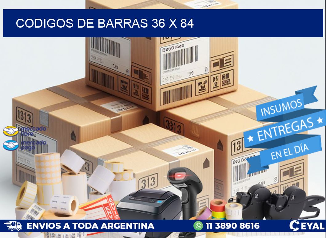 CODIGOS DE BARRAS 36 x 84