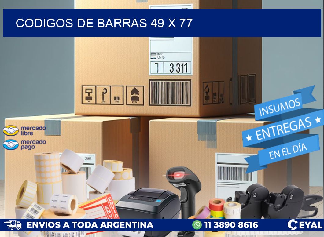 CODIGOS DE BARRAS 49 x 77