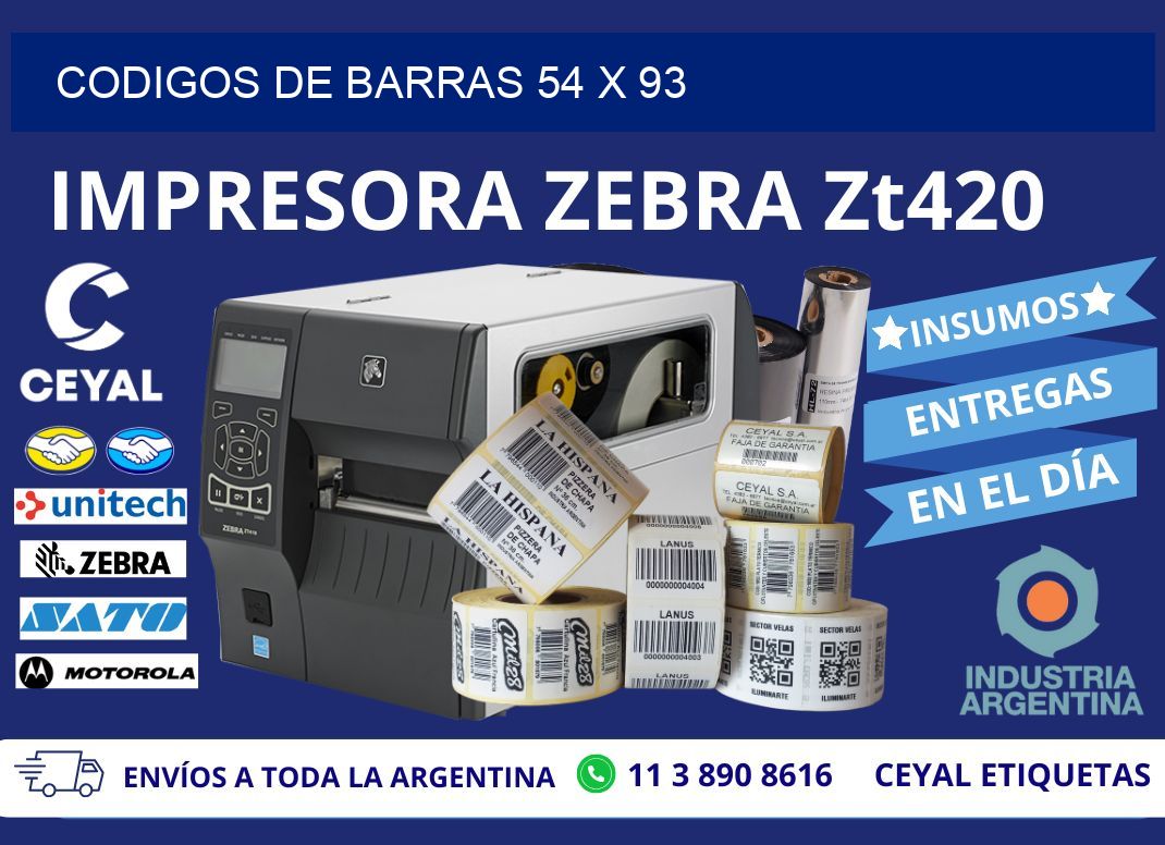 CODIGOS DE BARRAS 54 x 93