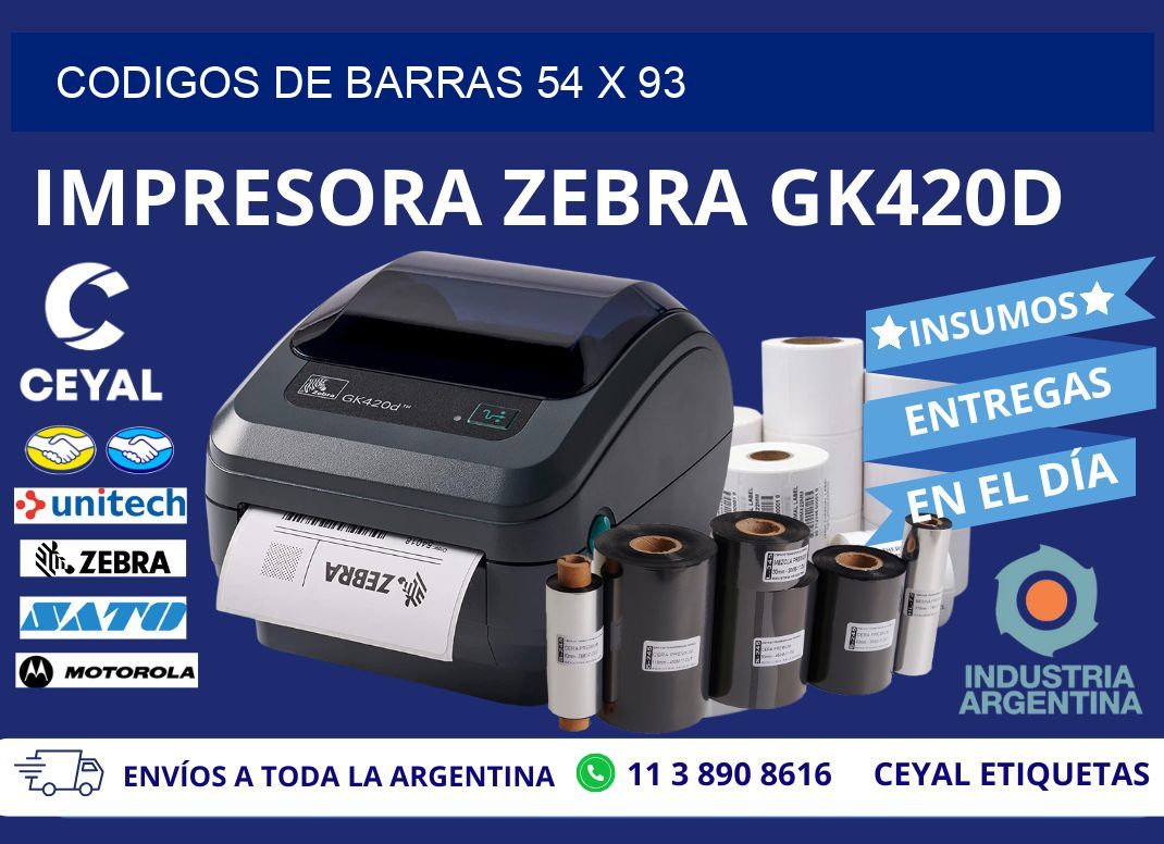 CODIGOS DE BARRAS 54 x 93