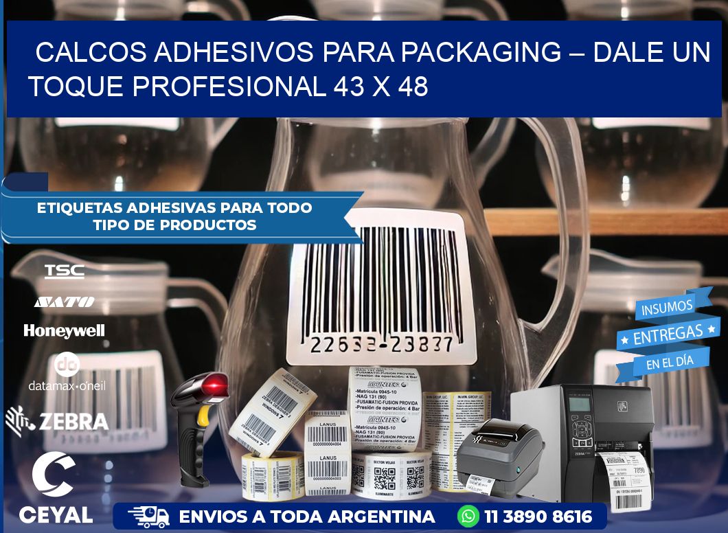 Calcos Adhesivos para Packaging – Dale un Toque Profesional 43 x 48