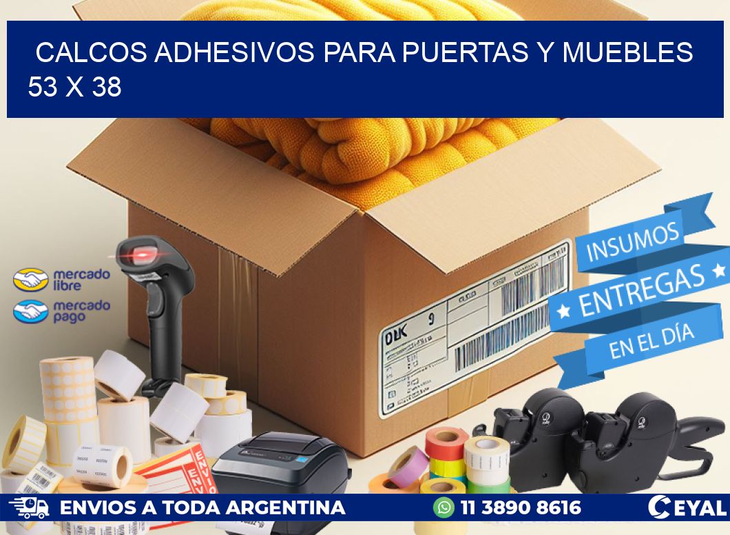 Calcos Adhesivos para Puertas y Muebles  53 x 38