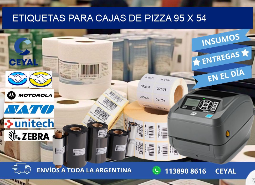 ETIQUETAS PARA CAJAS DE PIZZA 95 x 54