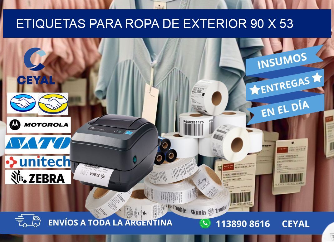 ETIQUETAS PARA ROPA DE EXTERIOR 90 x 53