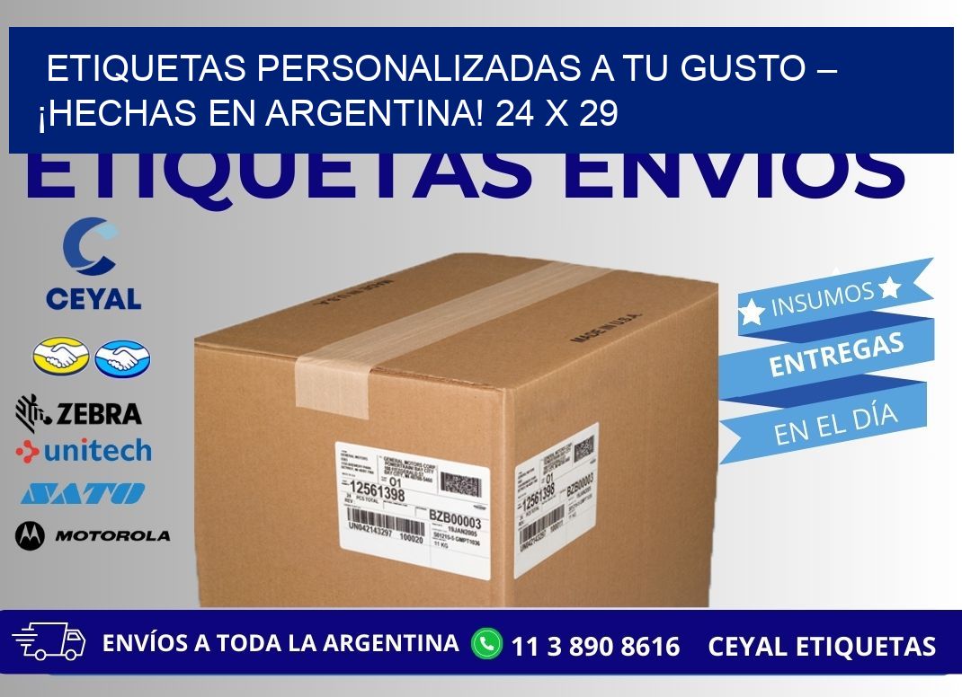 ETIQUETAS PERSONALIZADAS A TU GUSTO – ¡HECHAS EN ARGENTINA! 24 x 29