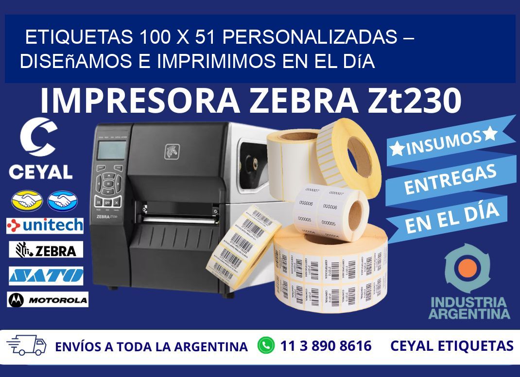 Etiquetas 100 x 51 Personalizadas – Diseñamos e Imprimimos en el Día