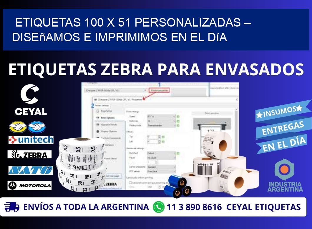 Etiquetas 100 x 51 Personalizadas – Diseñamos e Imprimimos en el Día