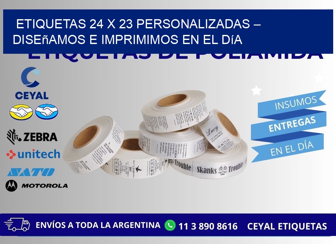 Etiquetas 24 x 23 Personalizadas – Diseñamos e Imprimimos en el Día
