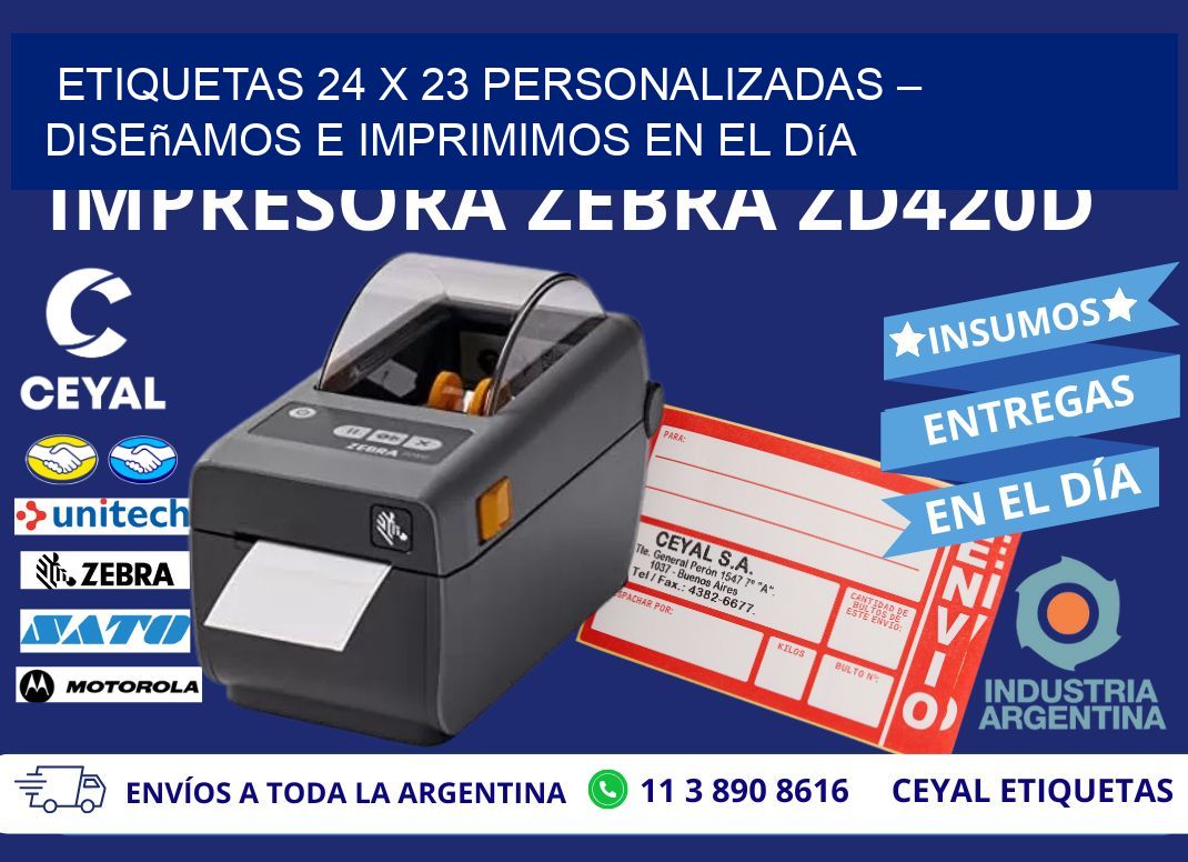 Etiquetas 24 x 23 Personalizadas – Diseñamos e Imprimimos en el Día