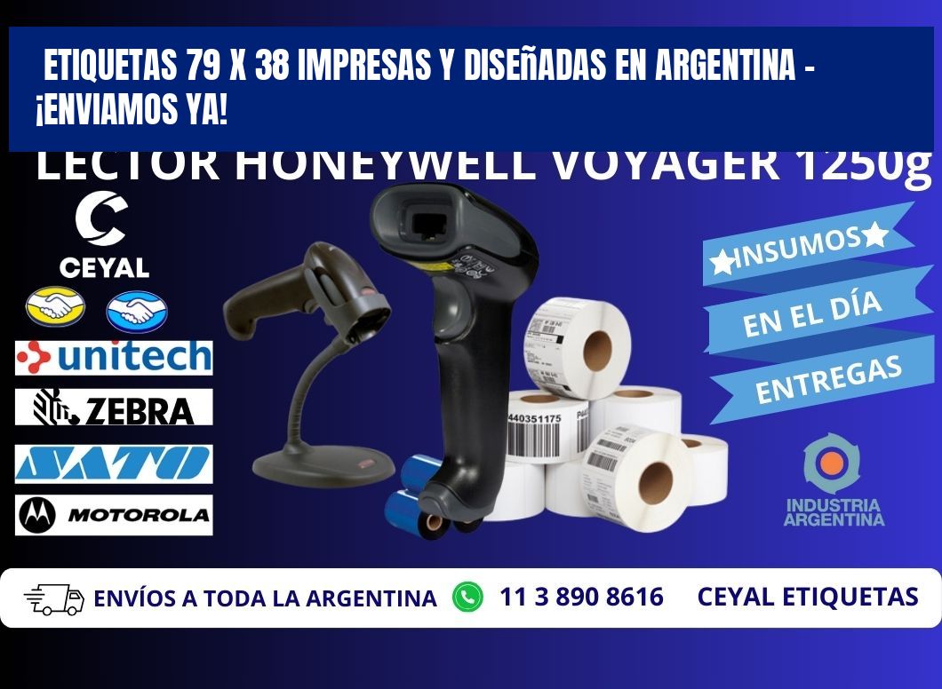 Etiquetas 79 x 38 Impresas y Diseñadas en Argentina – ¡Enviamos Ya!