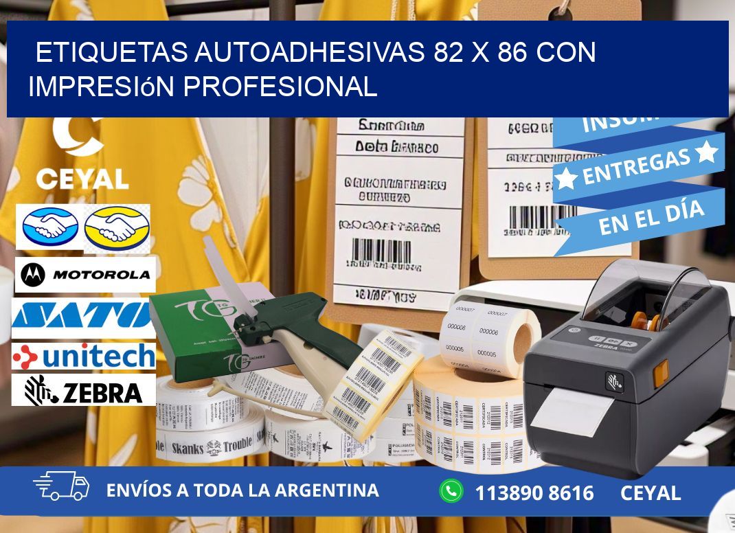 Etiquetas Autoadhesivas 82 x 86 con Impresión Profesional