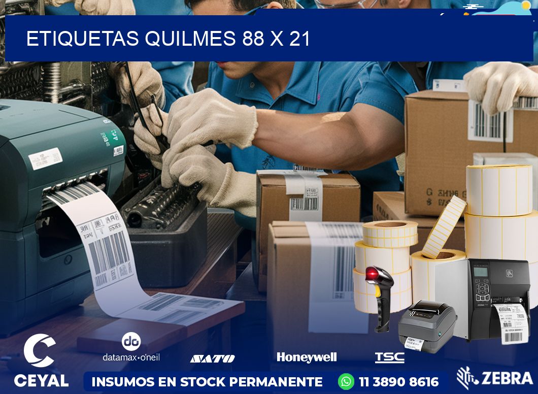 Etiquetas Quilmes 88 x 21