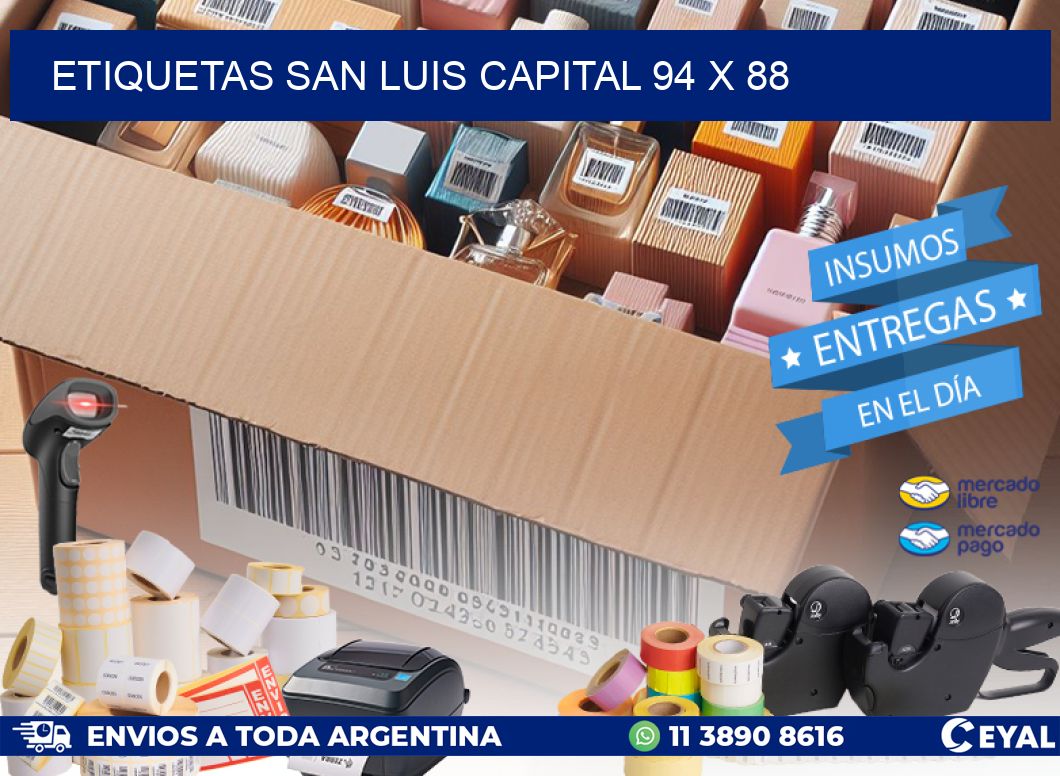 Etiquetas San Luis Capital 94 x 88