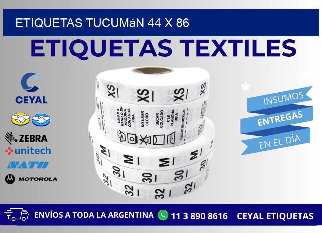 Etiquetas Tucumán 44 x 86