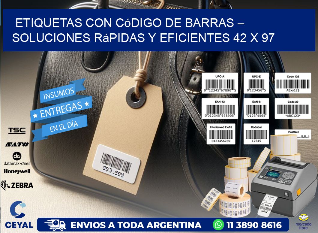 Etiquetas con Código de Barras – Soluciones Rápidas y Eficientes 42 x 97