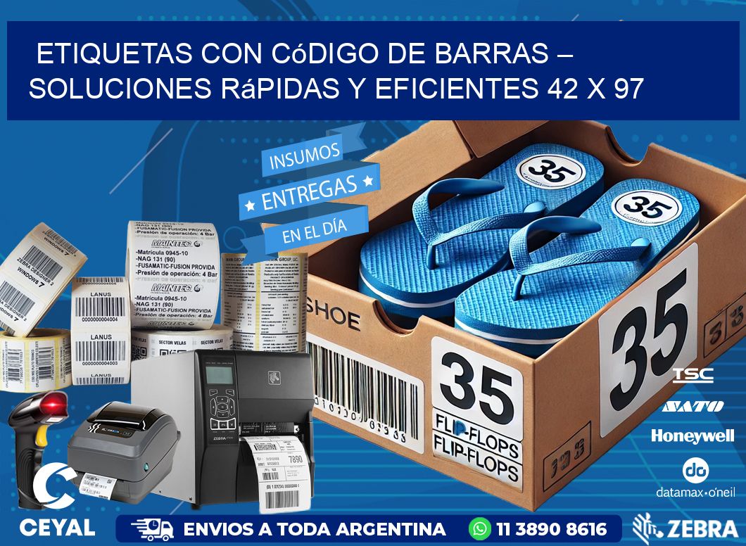 Etiquetas con Código de Barras – Soluciones Rápidas y Eficientes 42 x 97