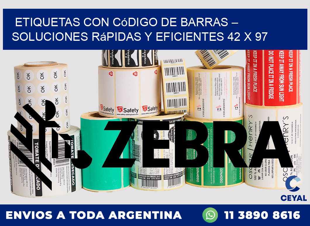 Etiquetas con Código de Barras – Soluciones Rápidas y Eficientes 42 x 97