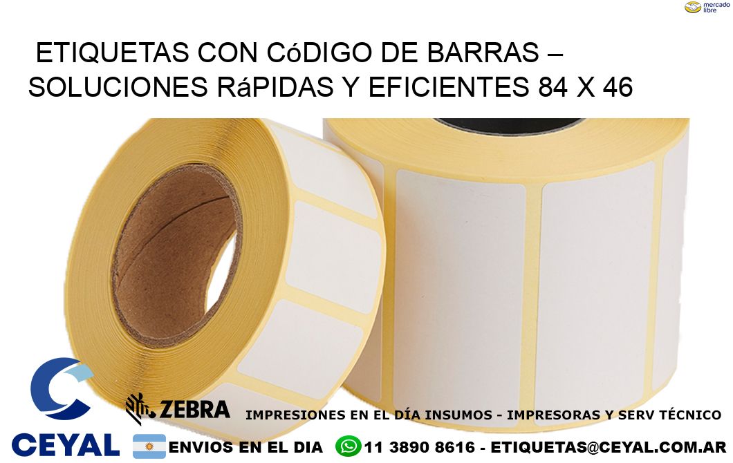 Etiquetas con Código de Barras – Soluciones Rápidas y Eficientes 84 x 46