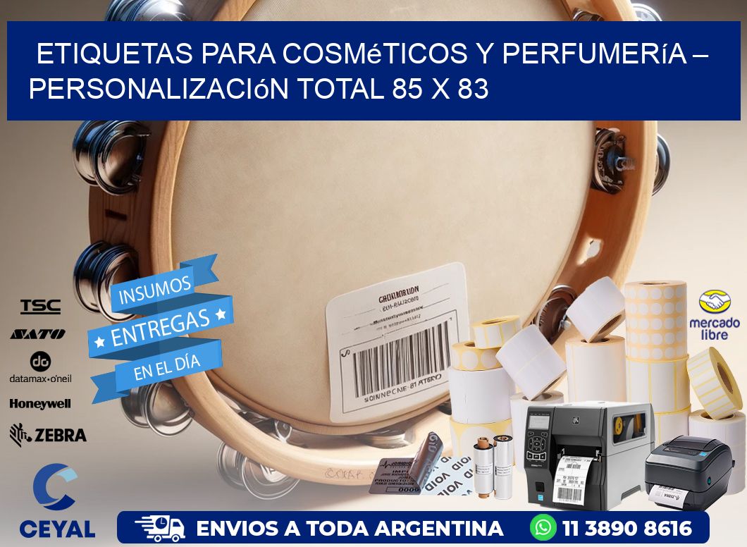 Etiquetas para Cosméticos y Perfumería – Personalización Total 85 x 83