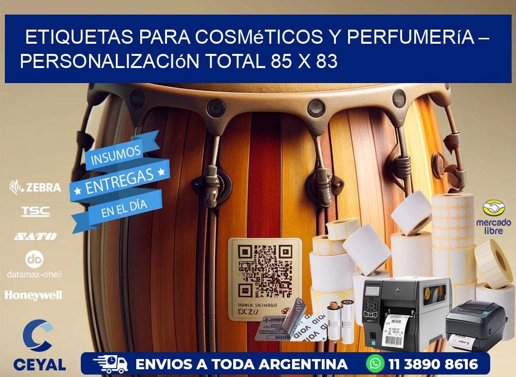 Etiquetas para Cosméticos y Perfumería – Personalización Total 85 x 83