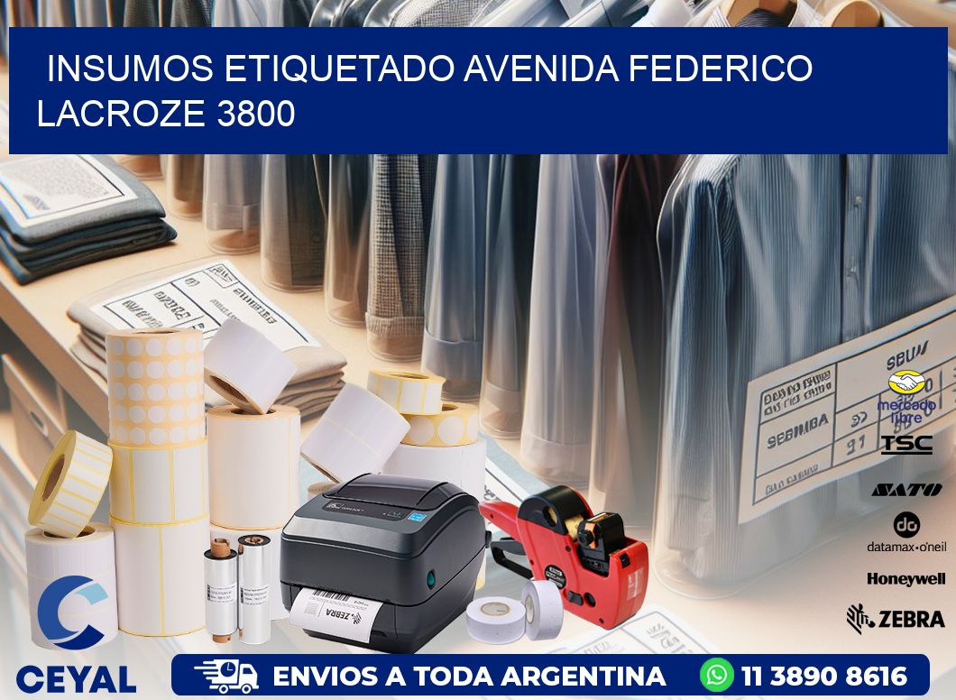 INSUMOS ETIQUETADO Avenida Federico Lacroze 3800