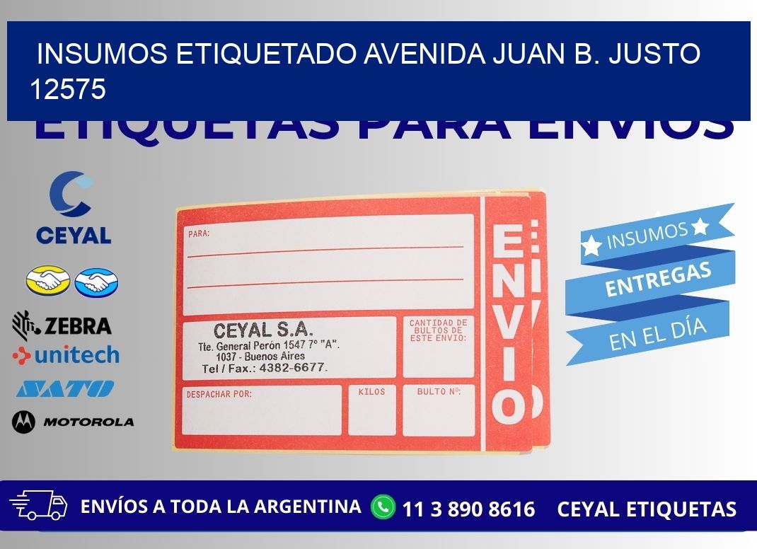 INSUMOS ETIQUETADO Avenida Juan B. Justo 12575