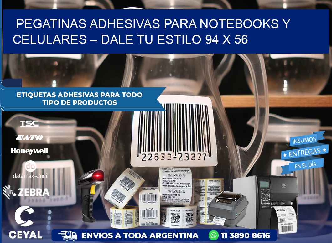 Pegatinas Adhesivas para Notebooks y Celulares – Dale Tu Estilo 94 x 56