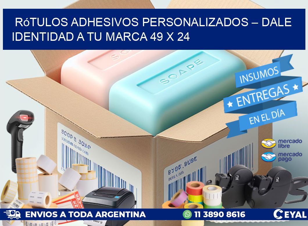 Rótulos Adhesivos Personalizados – Dale Identidad a Tu Marca 49 x 24