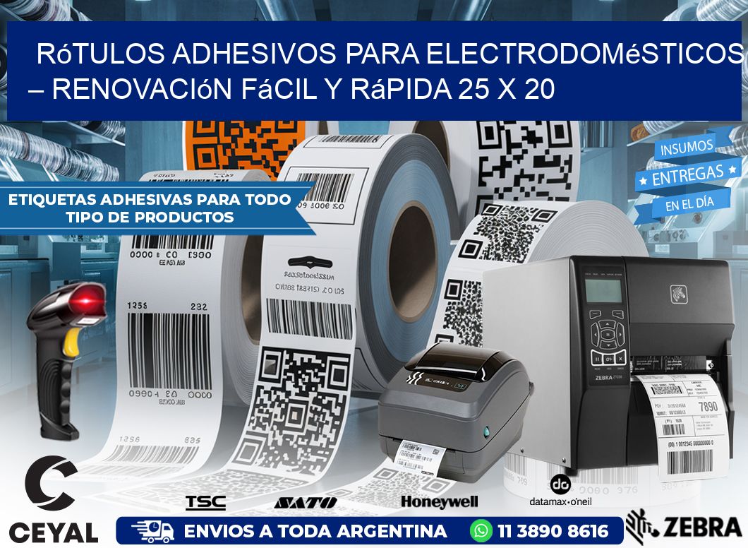 Rótulos Adhesivos para Electrodomésticos – Renovación Fácil y Rápida 25 x 20