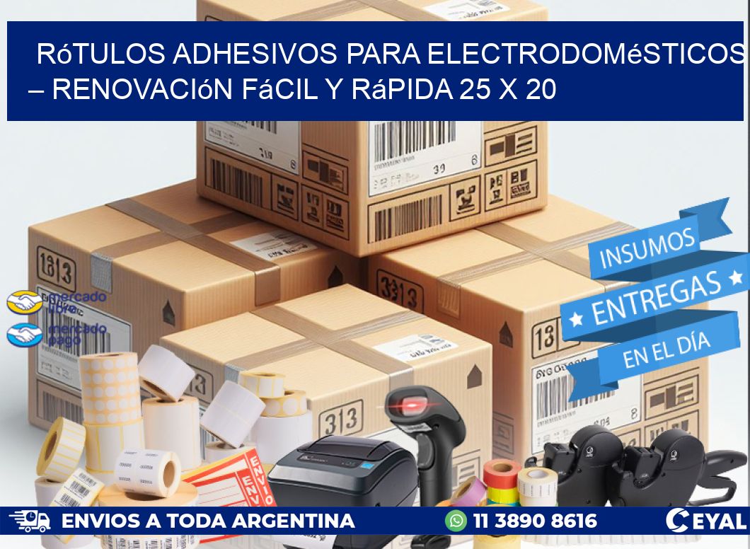 Rótulos Adhesivos para Electrodomésticos – Renovación Fácil y Rápida 25 x 20