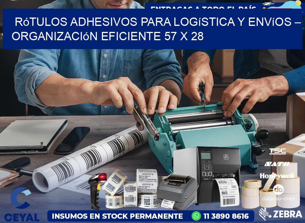 Rótulos Adhesivos para Logística y Envíos – Organización Eficiente 57 x 28