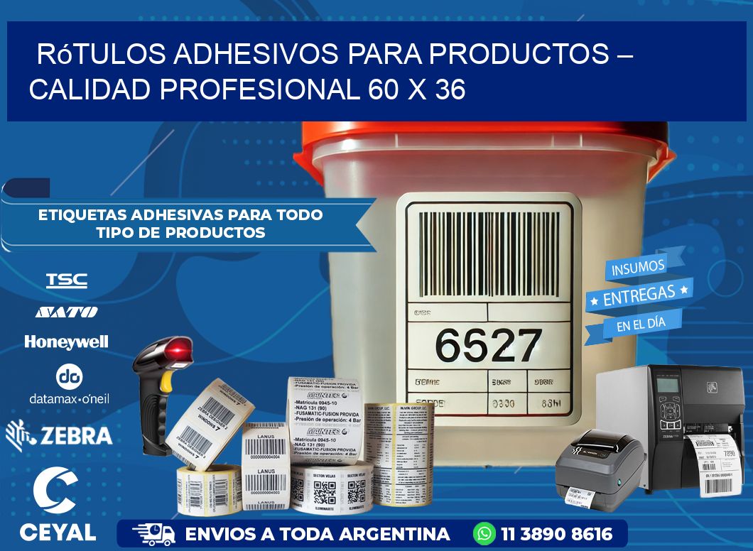 Rótulos Adhesivos para Productos – Calidad Profesional 60 x 36